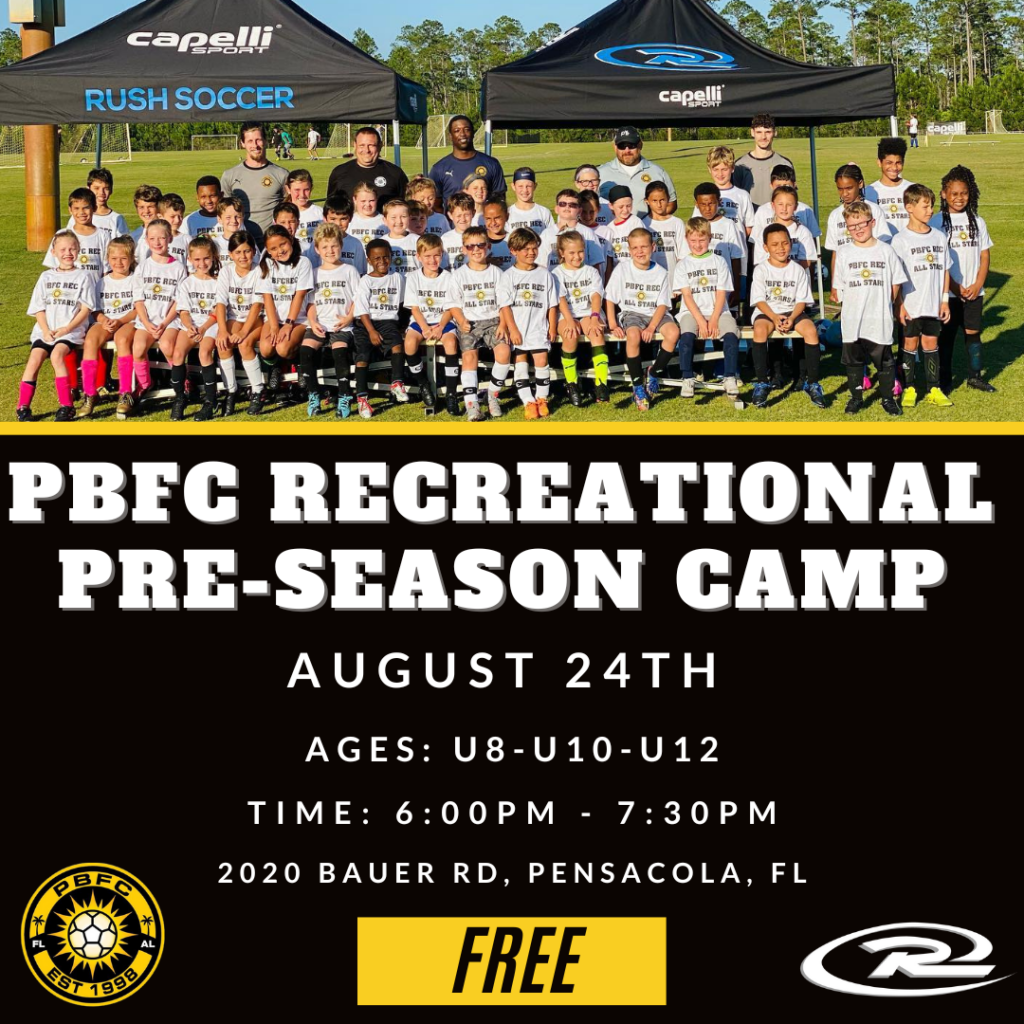 PBFC Recreational Pre-season Camp