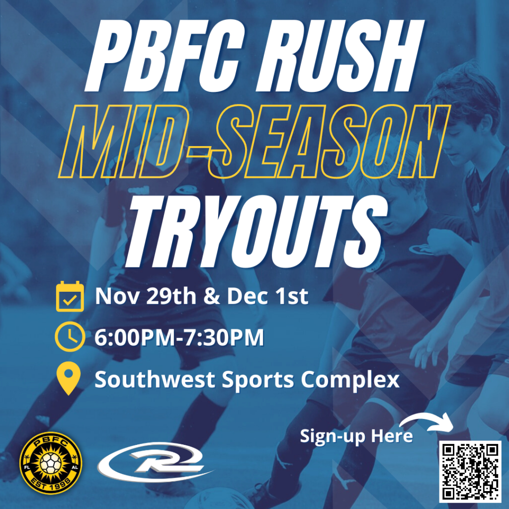 PBFC Rush Mid-Season Tryouts