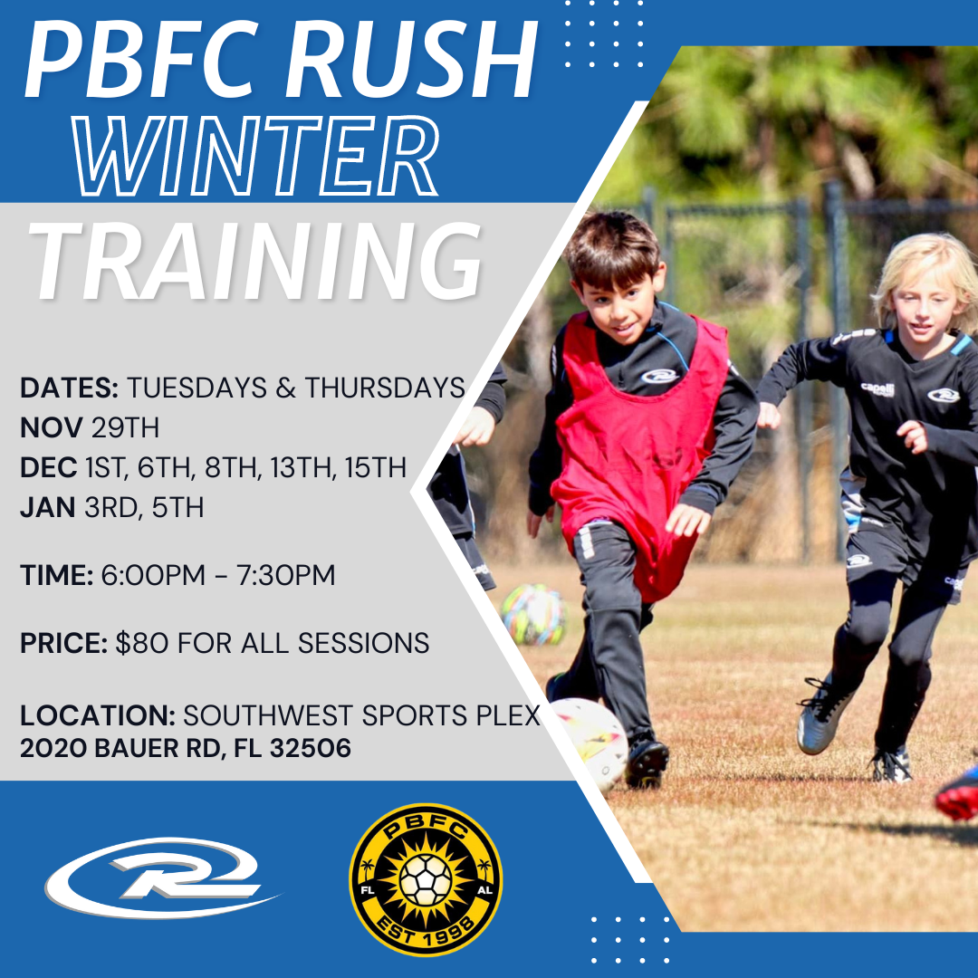 PBFC Rush Mid-Season Tryouts – PBFC Pensacola and South Alabama Soccer