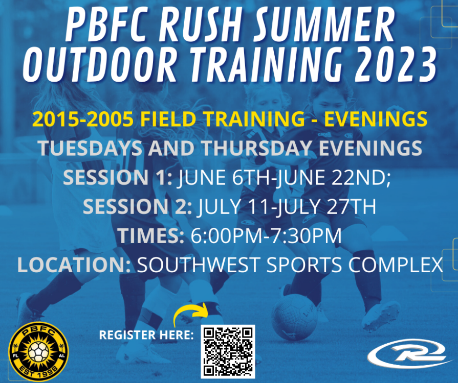 PBFC Rush Summer Programs 2023 PBFC Pensacola and South Alabama Soccer